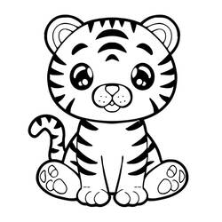 Dibujo para colorear: Animales Kawaii (Animales) #209269 - Dibujos para Colorear e Imprimir Gratis