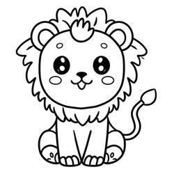 Dibujo para colorear: Animales Kawaii (Animales) #209271 - Dibujos para Colorear e Imprimir Gratis