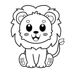 Dibujo para colorear: Animales Kawaii (Animales) #209273 - Dibujos para Colorear e Imprimir Gratis
