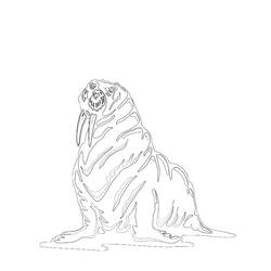 Dibujo para colorear: Animales marinos (Animales) #22053 - Dibujos para Colorear e Imprimir Gratis