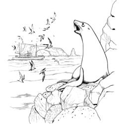 Dibujo para colorear: Animales marinos (Animales) #22278 - Dibujos para Colorear e Imprimir Gratis