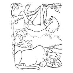 Dibujo para colorear: Animales salvajes / de la selva (Animales) #21163 - Dibujos para Colorear e Imprimir Gratis