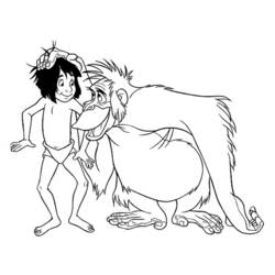 Dibujo para colorear: Animales salvajes / de la selva (Animales) #21189 - Dibujos para Colorear e Imprimir Gratis