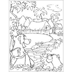 Dibujo para colorear: Animales salvajes / de la selva (Animales) #21191 - Dibujos para Colorear e Imprimir Gratis