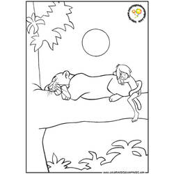 Dibujo para colorear: Animales salvajes / de la selva (Animales) #21349 - Dibujos para Colorear e Imprimir Gratis