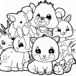 Dibujo Animales Tiernos (Animales) #189911 para imprimir y colorear