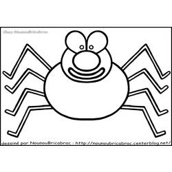 Dibujo para colorear: Araña (Animales) #592 - Dibujos para Colorear e Imprimir Gratis