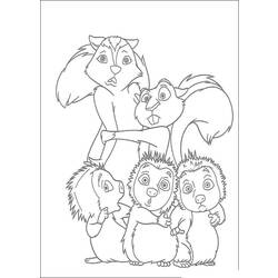 Dibujo para colorear: Ardilla (Animales) #6265 - Dibujos para Colorear e Imprimir Gratis
