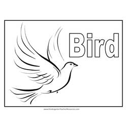 Dibujo para colorear: Aves (Animales) #11907 - Dibujos para Colorear e Imprimir Gratis