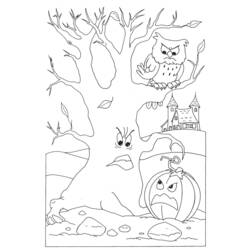Dibujo para colorear: Búho (Animales) #8588 - Dibujos para Colorear e Imprimir Gratis