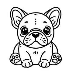 Dibujo para colorear: Bulldog Francés (Animales) #221192 - Dibujos para Colorear e Imprimir Gratis
