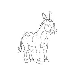 Dibujo Burro (Animales) #197831 para imprimir y colorear