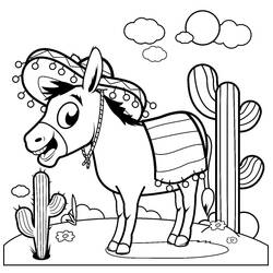 Dibujo Burro (Animales) #197873 para imprimir y colorear