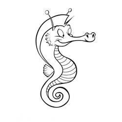 Dibujo Caballito de Mar (Animales) #187413 para imprimir y colorear