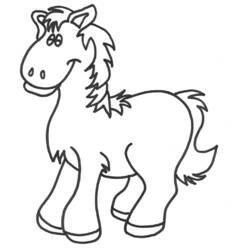 Dibujo para colorear: Caballo (Animales) #2248 - Dibujos para Colorear e Imprimir Gratis