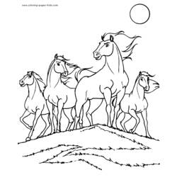 Dibujo para colorear: Caballo (Animales) #2254 - Dibujos para Colorear e Imprimir Gratis