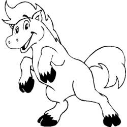 Dibujo para colorear: Caballo (Animales) #2263 - Dibujos para Colorear e Imprimir Gratis