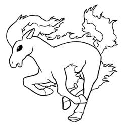 Dibujo para colorear: Caballo (Animales) #2300 - Dibujos para Colorear e Imprimir Gratis