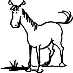 Dibujo para colorear: Caballo (Animales) #2332 - Dibujos para Colorear e Imprimir Gratis