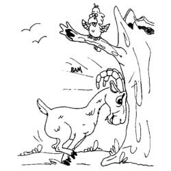 Dibujo para colorear: Cabra (Animales) #2423 - Dibujos para Colorear e Imprimir Gratis