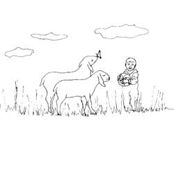 Dibujo para colorear: Cabra (Animales) #2429 - Dibujos para Colorear e Imprimir Gratis
