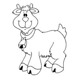 Dibujo para colorear: Cabra (Animales) #2439 - Dibujos para Colorear e Imprimir Gratis