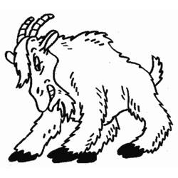Dibujo para colorear: Cabra (Animales) #2441 - Dibujos para Colorear e Imprimir Gratis