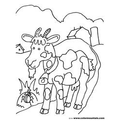 Dibujo para colorear: Cabra (Animales) #2481 - Dibujos para Colorear e Imprimir Gratis