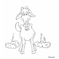 Dibujo para colorear: Cabra (Animales) #2490 - Dibujos para Colorear e Imprimir Gratis