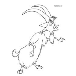 Dibujo para colorear: Cabra (Animales) #2502 - Dibujos para Colorear e Imprimir Gratis