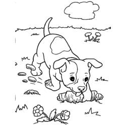 Dibujo para colorear: Cachorro (Animales) #2896 - Dibujos para Colorear e Imprimir Gratis