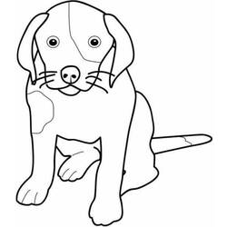 Dibujo para colorear: Cachorro (Animales) #2897 - Dibujos para Colorear e Imprimir Gratis