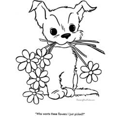 Dibujo para colorear: Cachorro (Animales) #2918 - Dibujos para Colorear e Imprimir Gratis