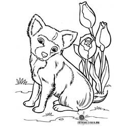 Dibujo para colorear: Cachorro (Animales) #2941 - Dibujos para Colorear e Imprimir Gratis