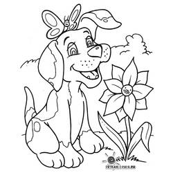 Dibujo para colorear: Cachorro (Animales) #2951 - Dibujos para Colorear e Imprimir Gratis