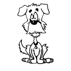 Dibujo para colorear: Cachorro (Animales) #3019 - Dibujos para Colorear e Imprimir Gratis