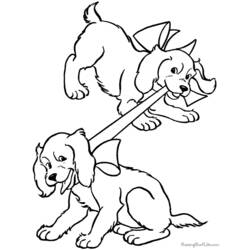 Dibujo para colorear: Cachorro (Animales) #3020 - Dibujos para Colorear e Imprimir Gratis