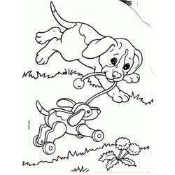 Dibujo para colorear: Cachorro (Animales) #3022 - Dibujos para Colorear e Imprimir Gratis