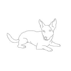 Dibujo para colorear: Cachorro (Animales) #3069 - Dibujos para Colorear e Imprimir Gratis