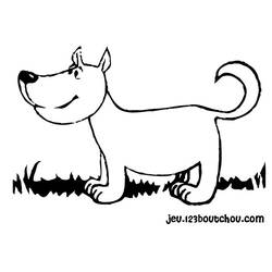 Dibujo para colorear: Cachorro (Animales) #3089 - Dibujos para Colorear e Imprimir Gratis