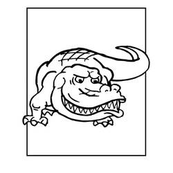 Dibujo Caimán (Animales) #210202 para imprimir y colorear