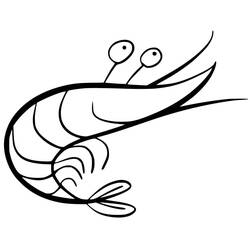 Dibujo Camarón (Animales) #208544 para imprimir y colorear