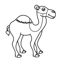 Dibujo Camello (Animales) #205487 para imprimir y colorear