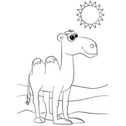 Dibujo Camello (Animales) #205497 para imprimir y colorear