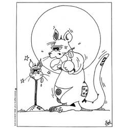 Dibujo para colorear: Canguro (Animales) #9178 - Dibujos para Colorear e Imprimir Gratis