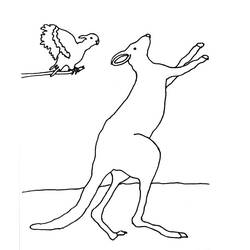 Dibujo para colorear: Canguro (Animales) #9246 - Dibujos para Colorear e Imprimir Gratis