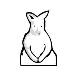 Dibujo para colorear: Canguro (Animales) #9271 - Dibujos para Colorear e Imprimir Gratis