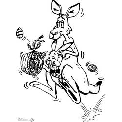 Dibujo para colorear: Canguro (Animales) #9280 - Dibujos para Colorear e Imprimir Gratis
