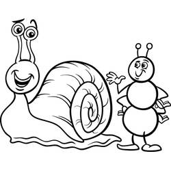 Dibujo Caracol (Animales) #217005 para imprimir y colorear