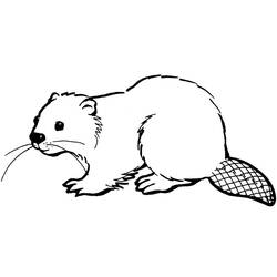 Dibujo Castor (Animales) #207236 para imprimir y colorear